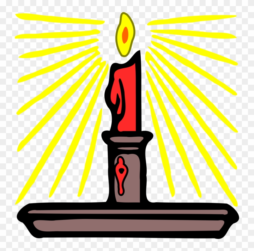 Lighting Candle Ray Sunlight - Bright Candle Clipart - Png Download #216386