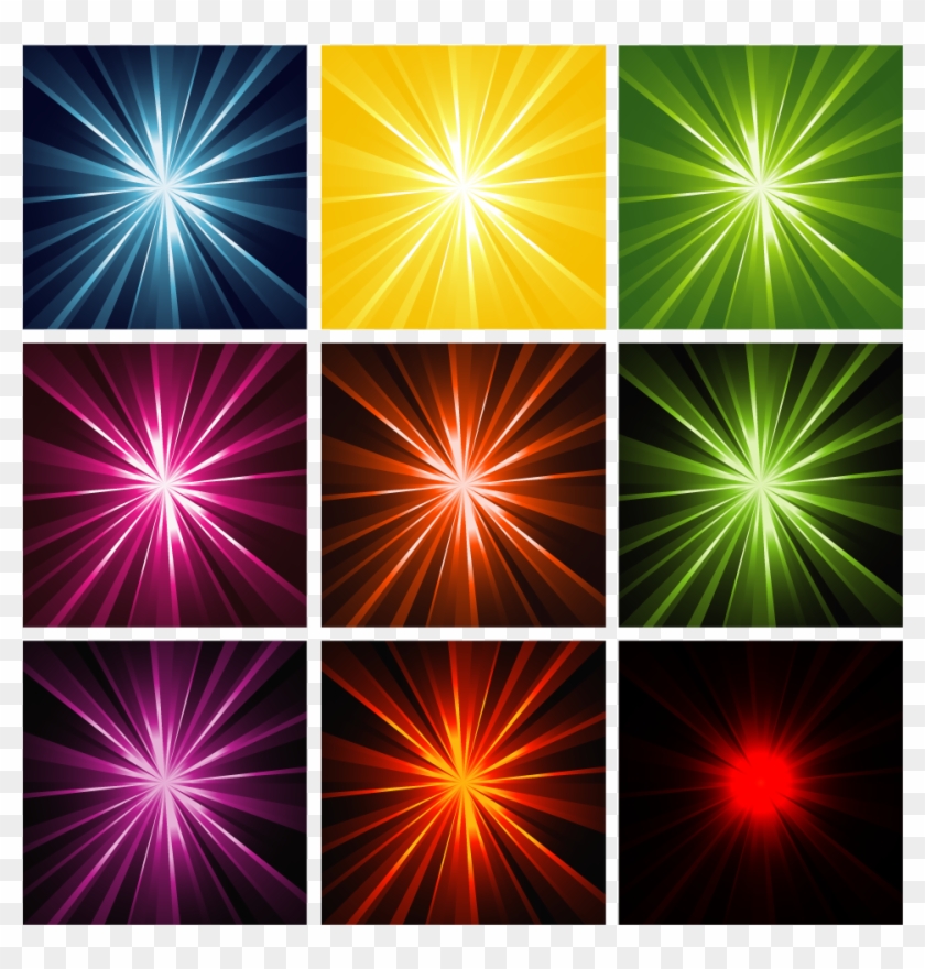 Light Rays Background Vector Free Download - Free Star Light Ray Vector Clipart #216408