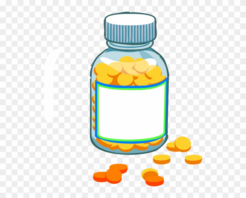 Blank Pill Bottle Clip Art At Clker Pluspng Medicine Bottle Clipart Transparent Png 216568 Pikpng
