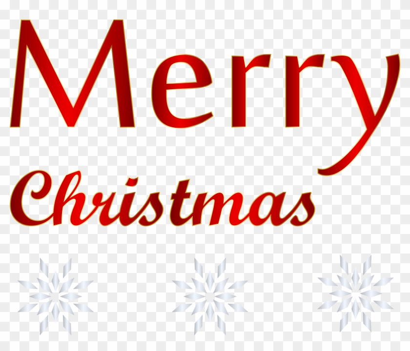 Red Text Merry Christmas Png Transparent Clip Art Image #216617