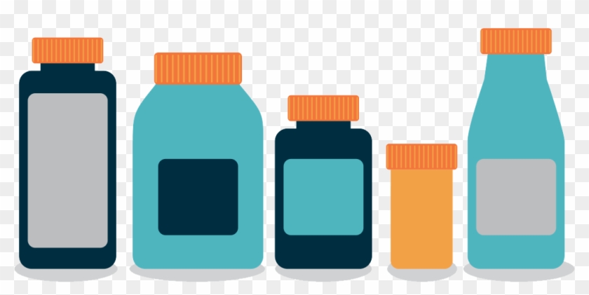 Generic Forms Of - Pills Vector Medicine Bottle Png Clipart