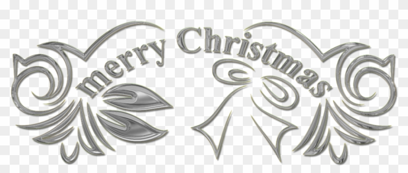 Christmas Text 5 - Merry Christmas Text Png Hd White Clipart