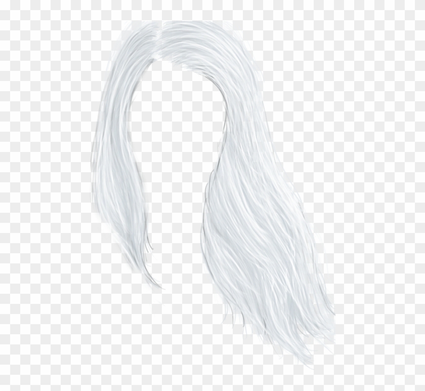 White Hair Png - Sketch Clipart