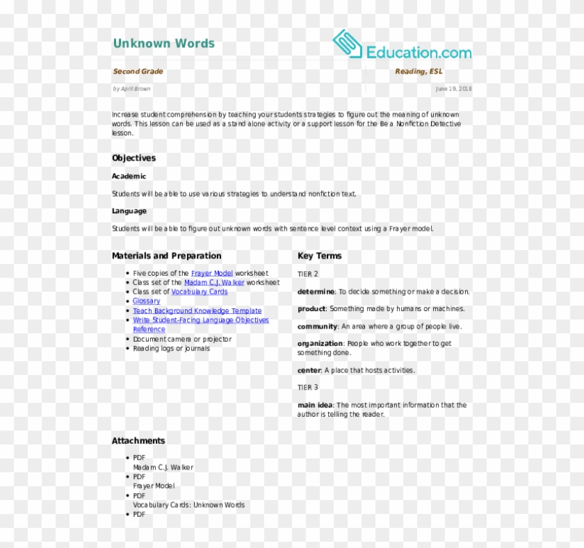 Lesson Plan Education Com - Collection Template Text Context And Interpretation Clipart