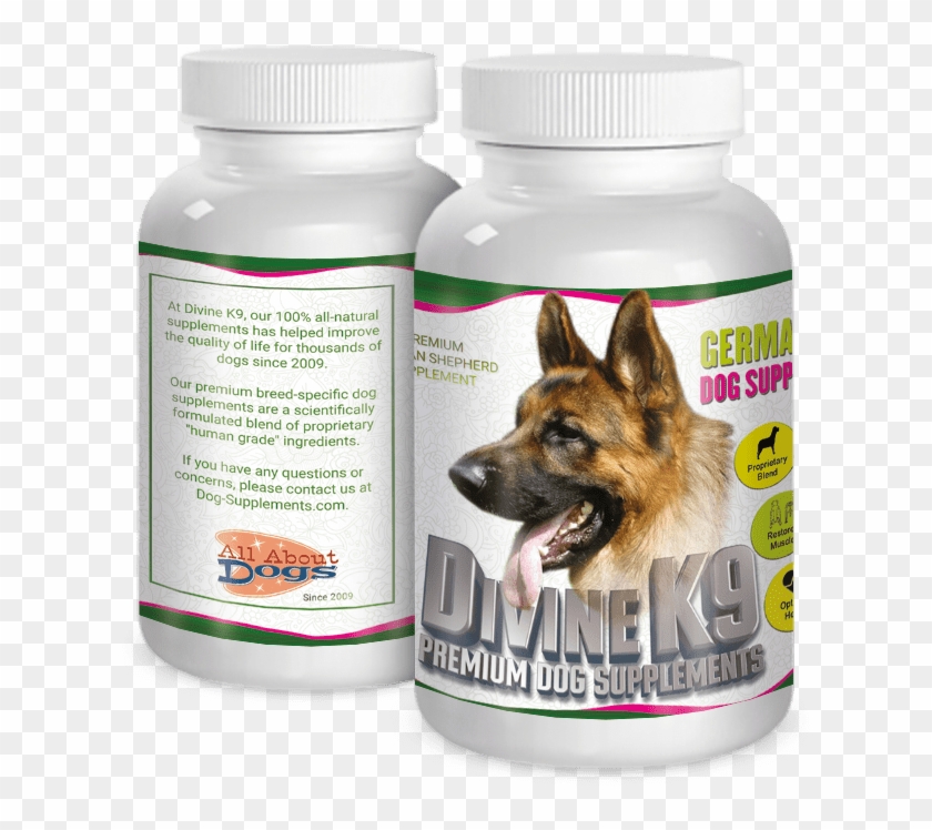 Divine K9 German Shepherd 60 Day Supply - German Shepherd Dog Vitamins Clipart #217009