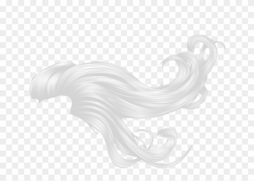White Hair Png - Long White Hair Png Clipart #217090