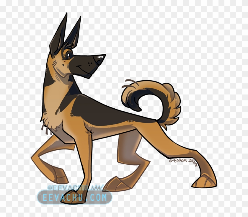 German Shepherd Sticker Clipart