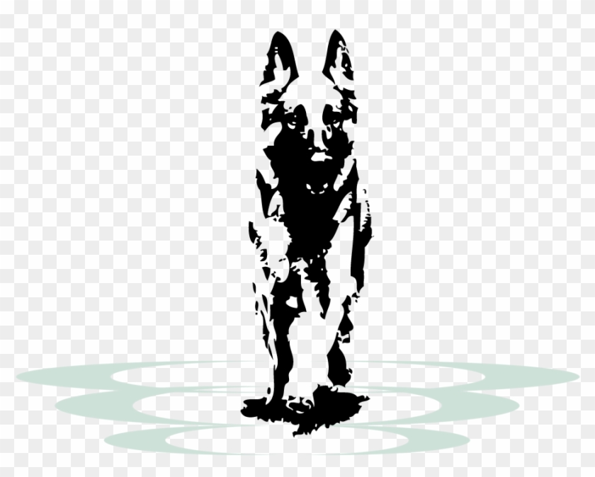 German Shepherd Logo Clipart