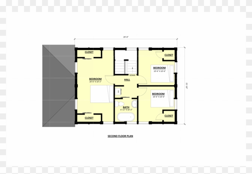 2nd Floor - Floor Plan Clipart #217260