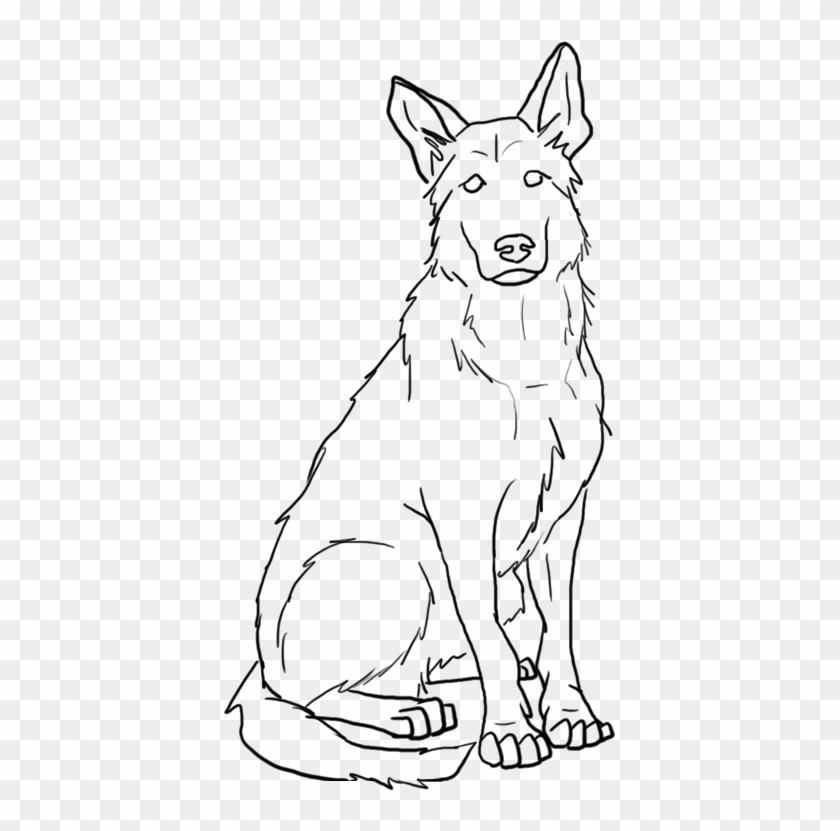583 X 790 6 - German Shepherd Husky Drawing Clipart #217531