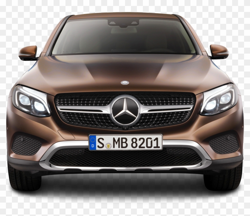 Brown Mercedes Benz Gle Coupe Front View Car - Mercedes Benz Glc Coupe Front Clipart #217532