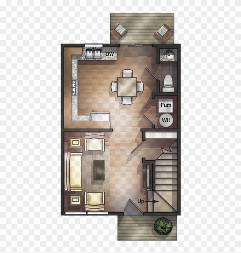 Townhome Floor Plan Download - Floor Plan Clipart #217636