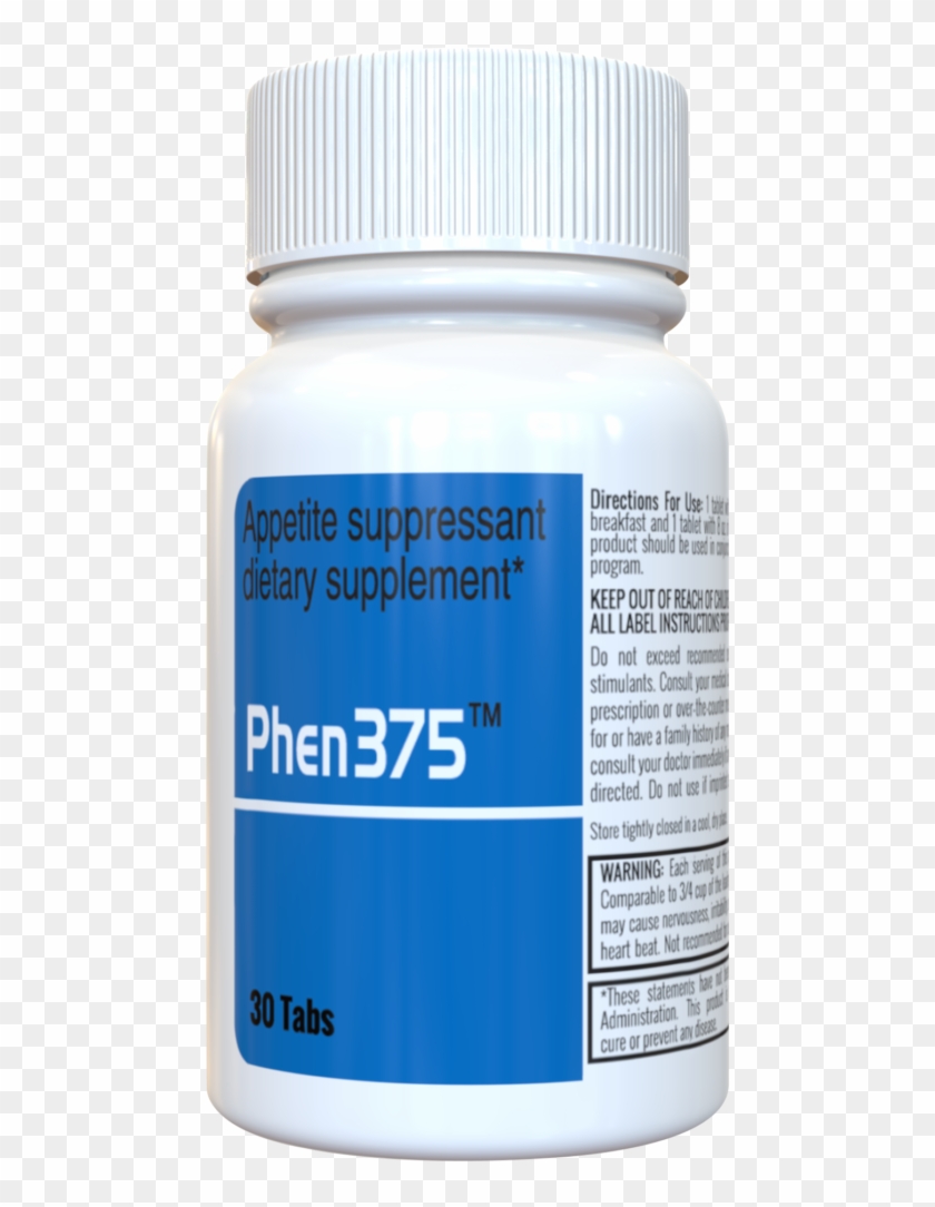 Phen375 Diet Pills For Weight Loss - Phen375 Bottle Png Clipart