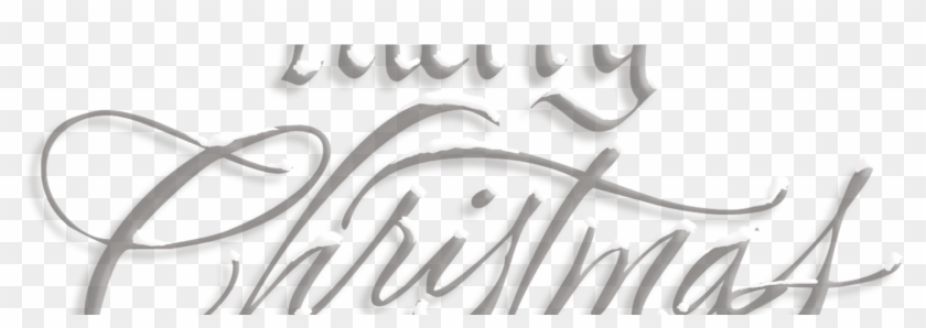Merry Christmas Trans - Merry Christmas White Font Clipart