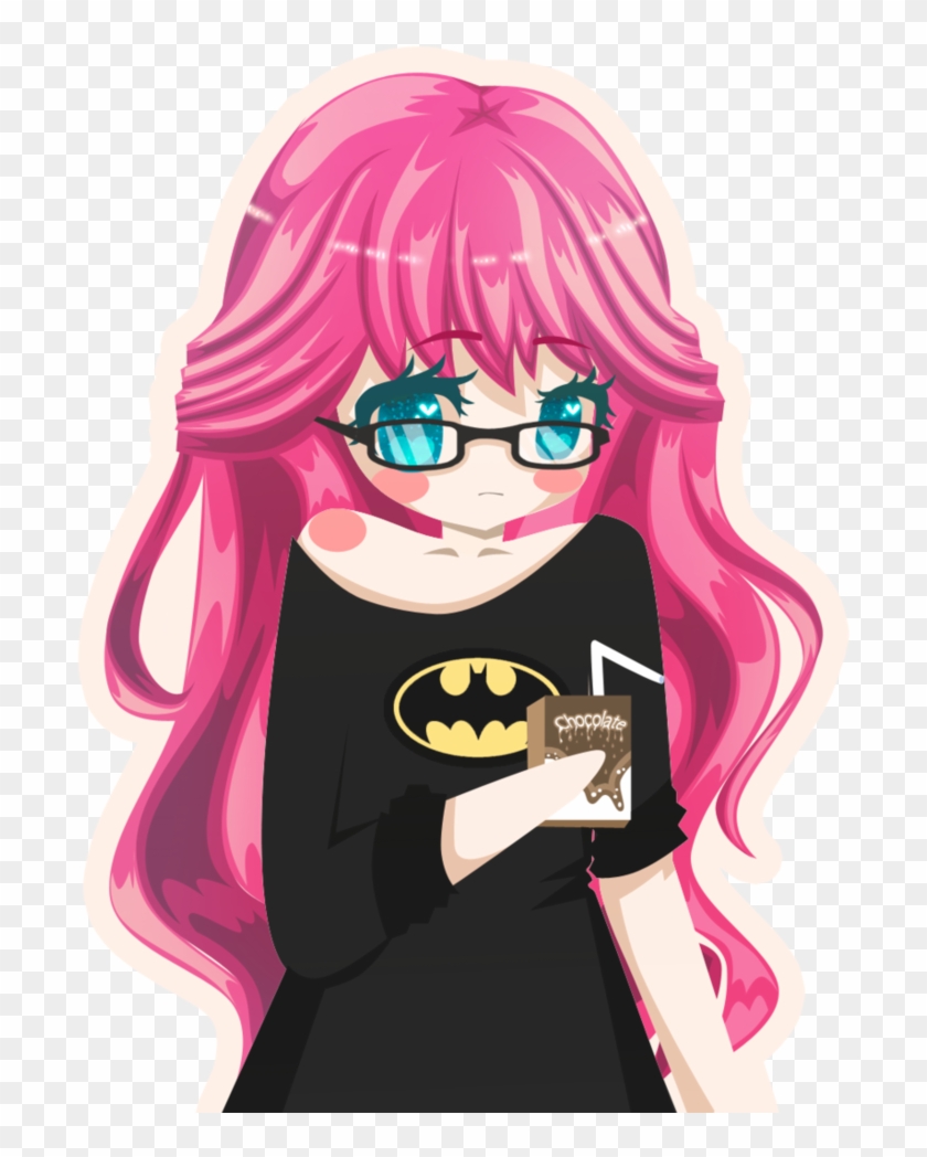 Anime Chibi Girl With Pink Hair Clipart