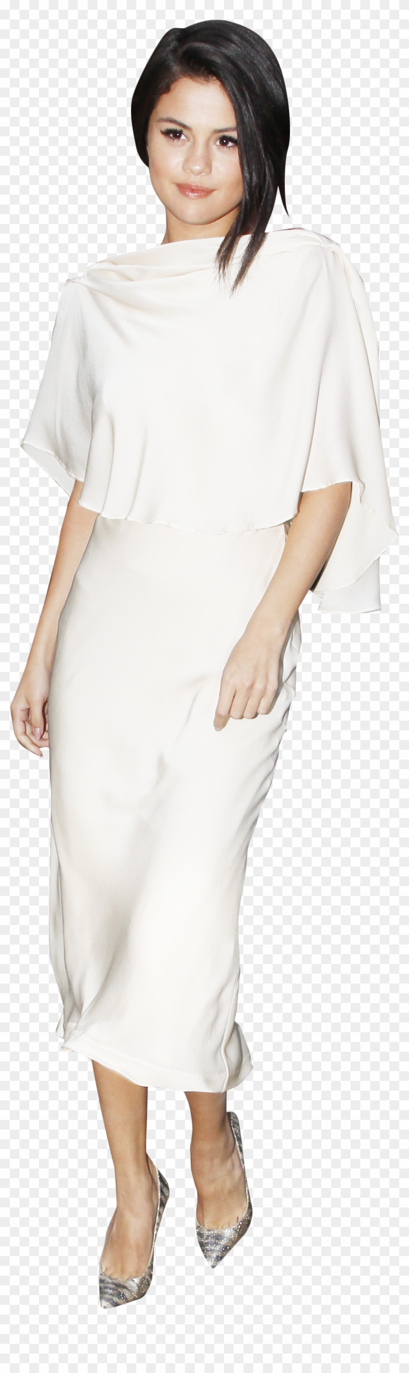 Selena Gomez White Dress, Dress Png - Costume Clipart