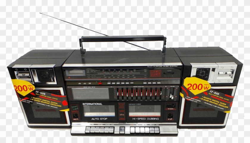 Similar Audio Cassette Png Clipart Ready For Download - Boombox Transparent Png #218330