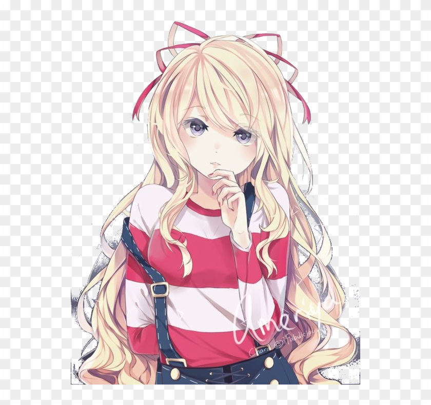 Anime Girl Blonde Render - Anime Blonde Girl Clipart