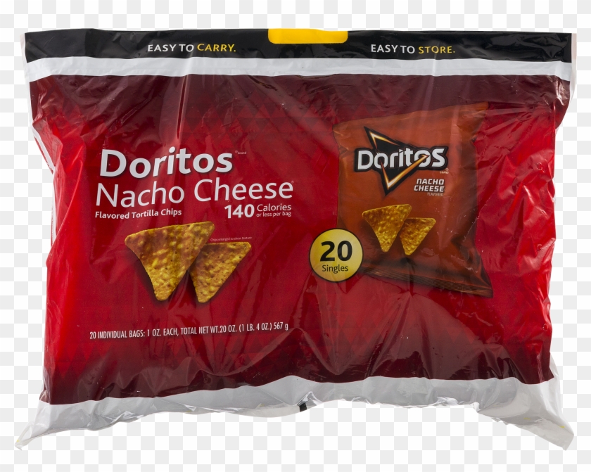 Doritos Nacho Cheese Flavored Tortilla Chips, 1 Oz - Doritos Clipart #218640