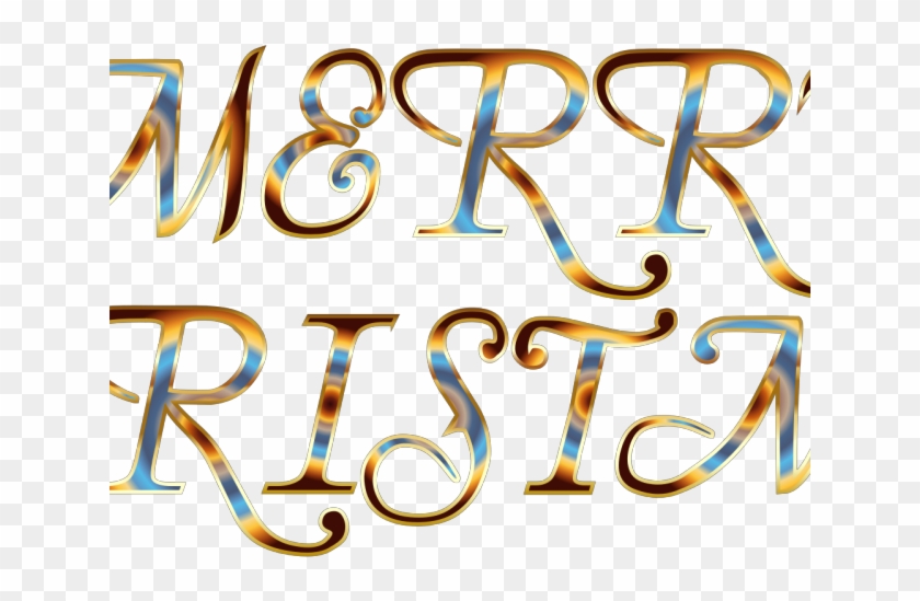 Merry Christmas Text Clipart Calligraphy - Calligraphy - Png Download