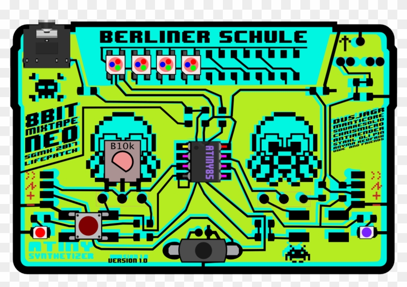 8bitmixtapeneo Is A Glitchy Hackable Synth The Size - Mobile Phone Clipart #218782