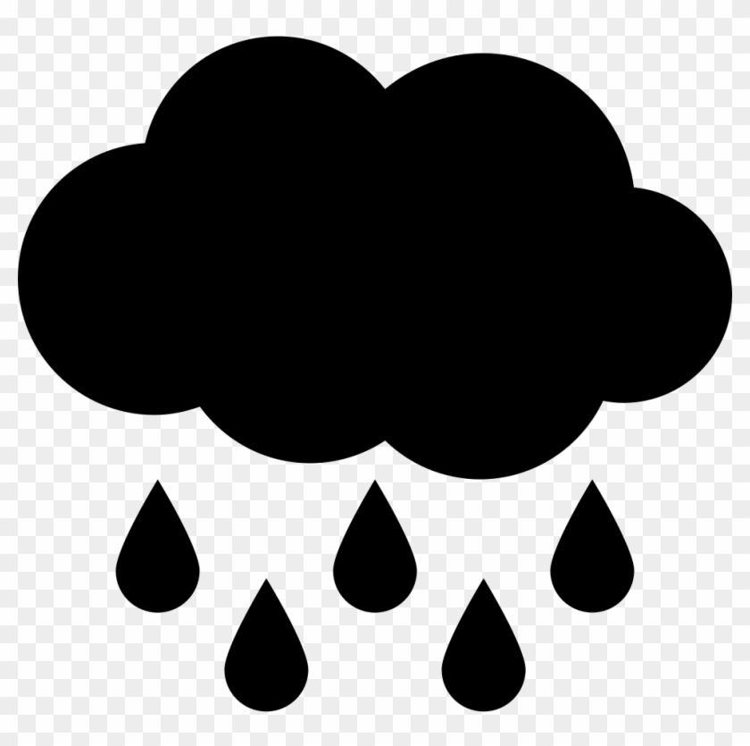 Png File - Cloud With Raindrops Svg Clipart