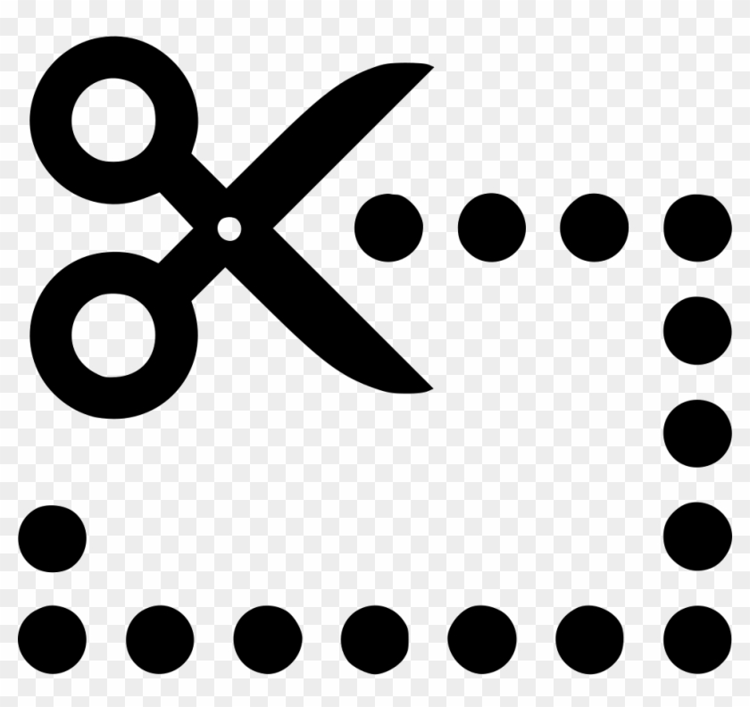 Banner Royalty Free Library Scissors Dotted Line Png - Circle Clipart #218968