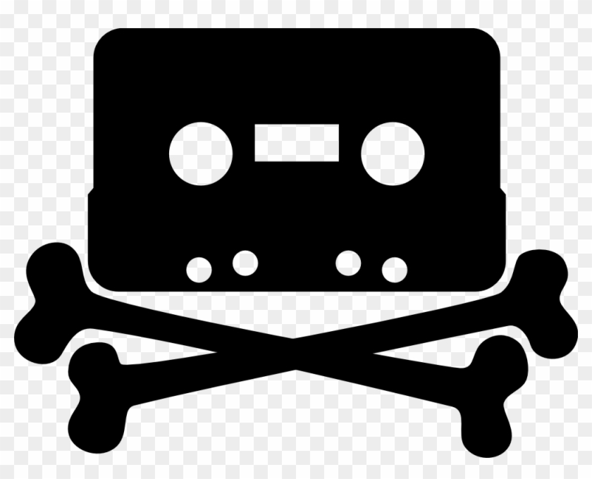 Neon Cassette Tape Clipart - Cassette Jolly Roger - Png Download