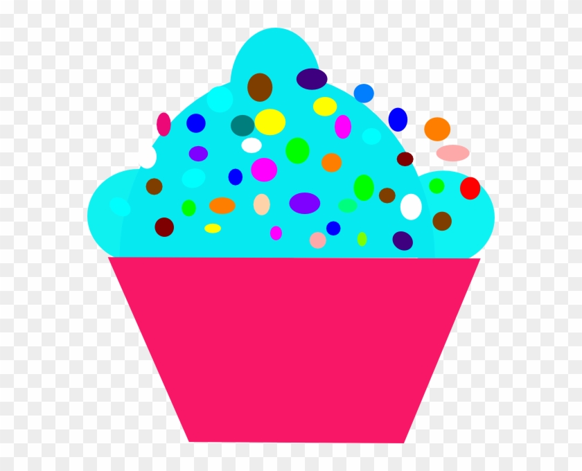 Polka Dot Cupcake Svg Clip Arts 588 X 600 Px - Png Download