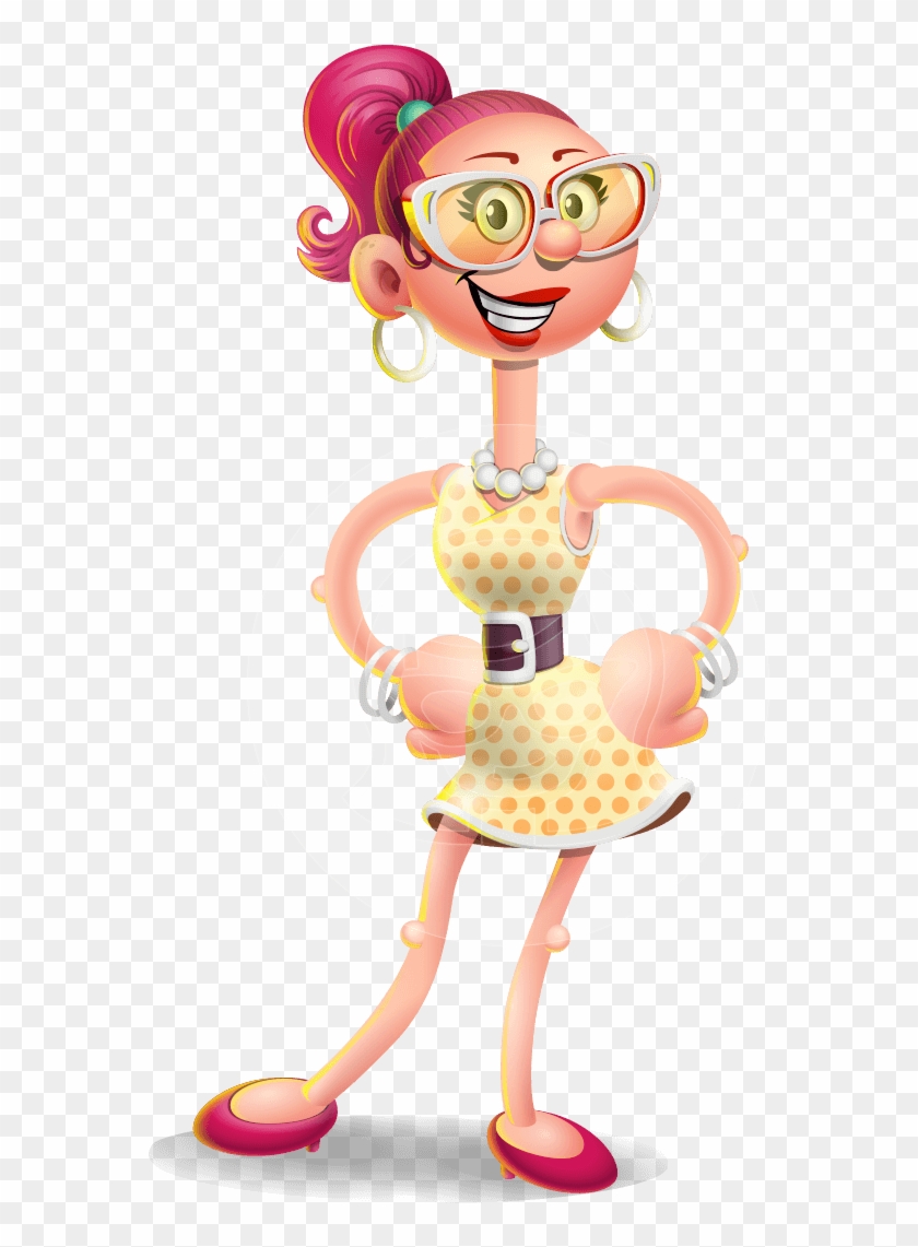 Miss Charlene Polka-dot - Cartoon Clipart #219447