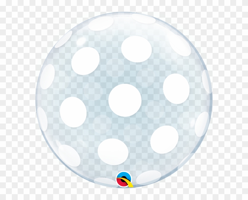 Big Polka Dots All Around Bubble Balloon - Qualatex Clipart #219538
