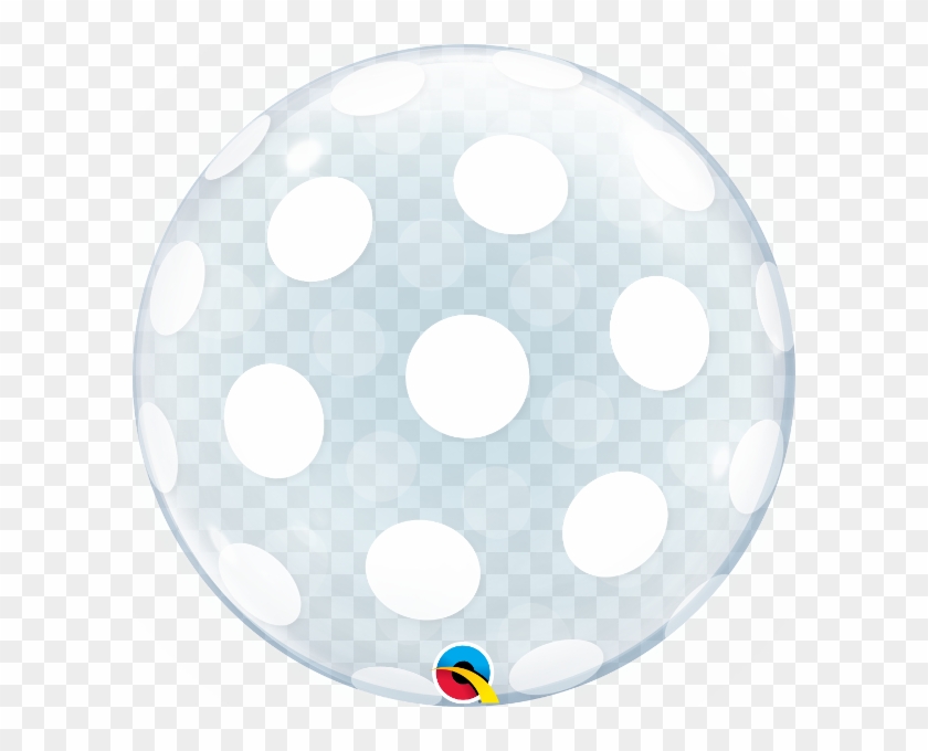 Big Polka Dots All Around Bubble Balloon - Qualatex Clipart