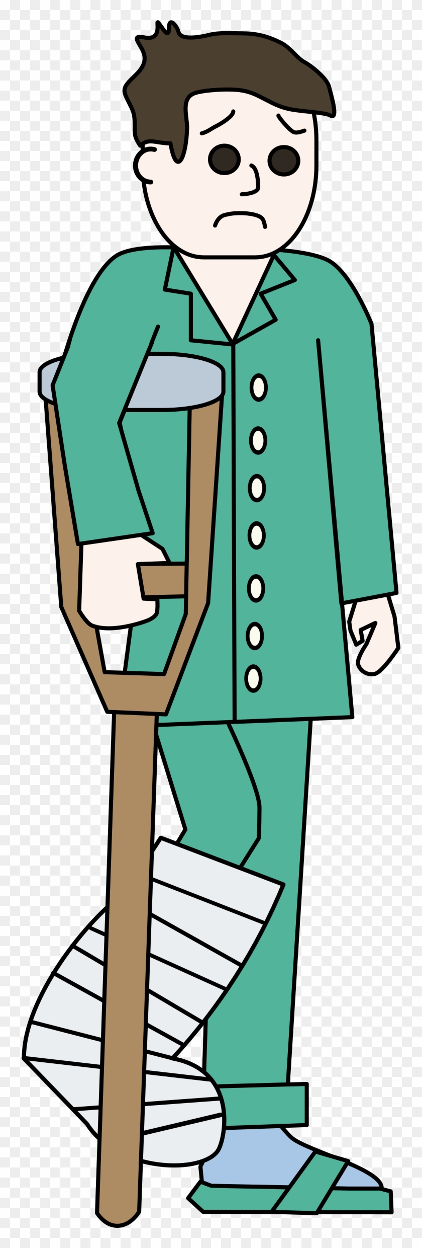 Clip Free Drawbacks And Benefits To Being Injured During - Man In Hospital Png Transparent Png