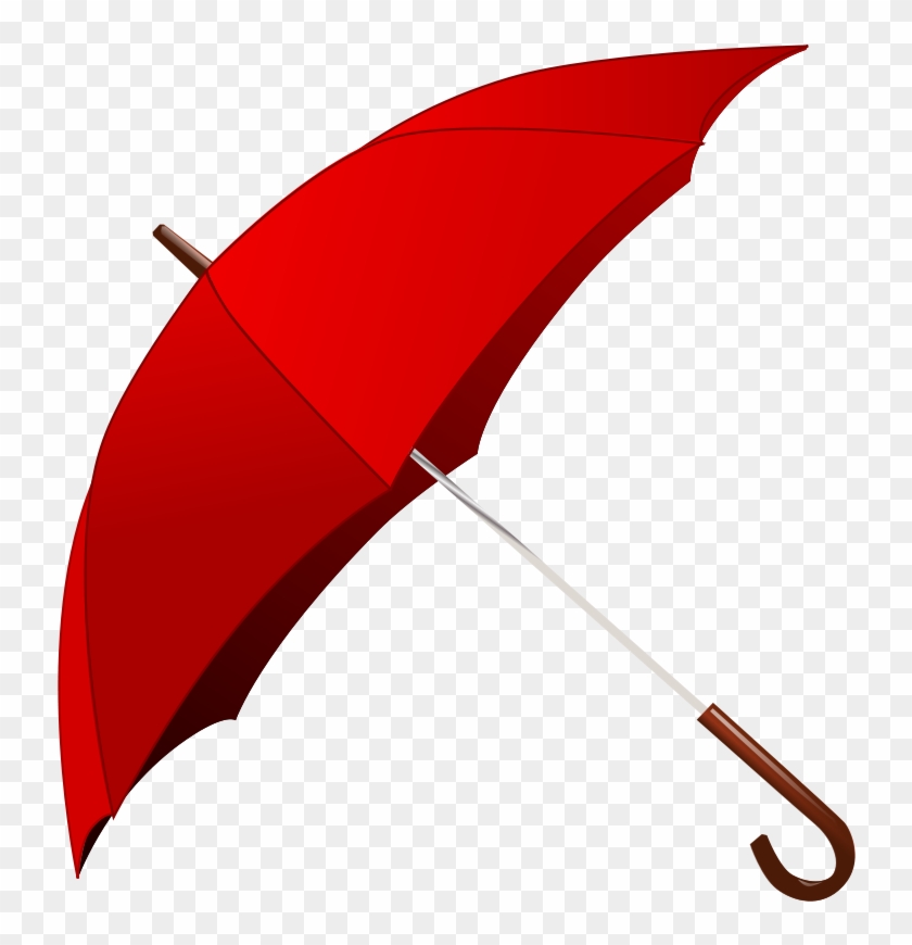 Umbrella Rain Red - Red Umbrella Clipart - Png Download #219687
