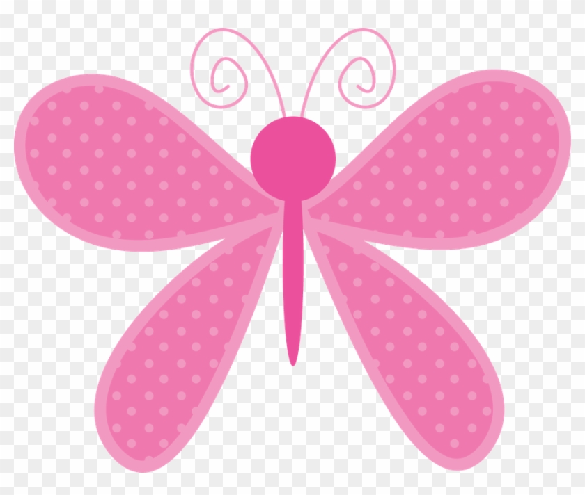 Flowerpot Babies - Butterfly Pink Clipart - Png Download #219732