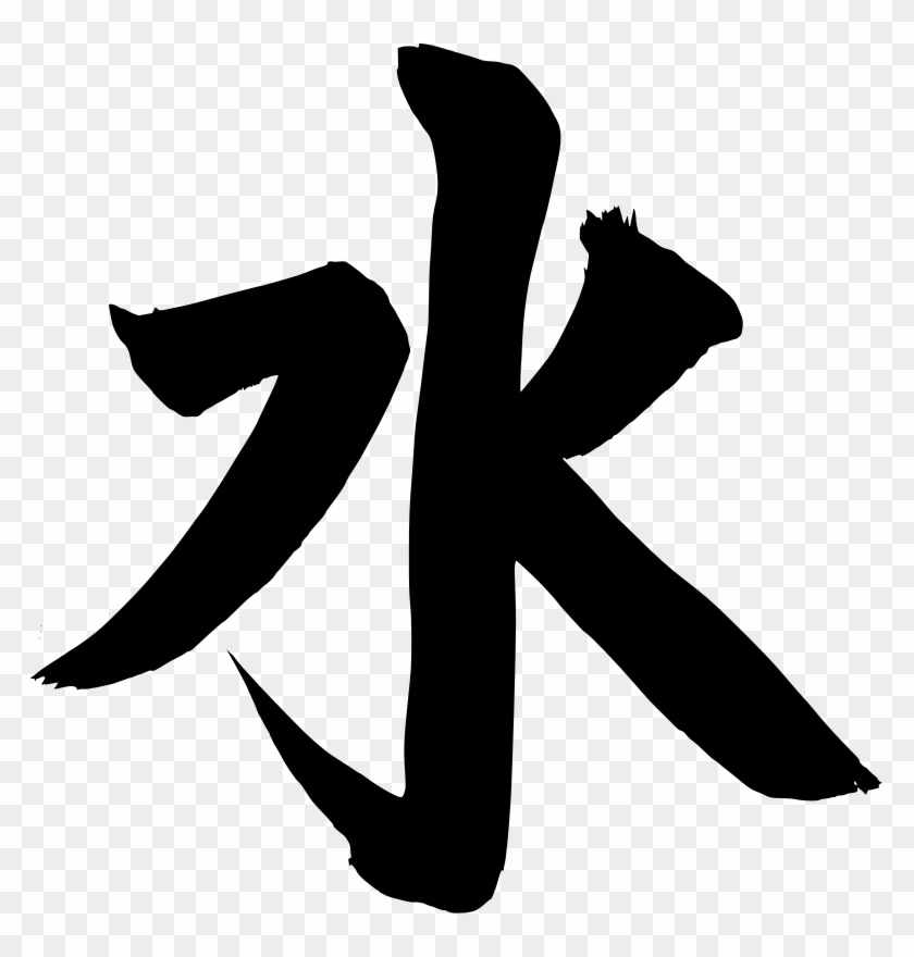 Raindrops Clip Art Download - Japanese Characters For Water - Png Download