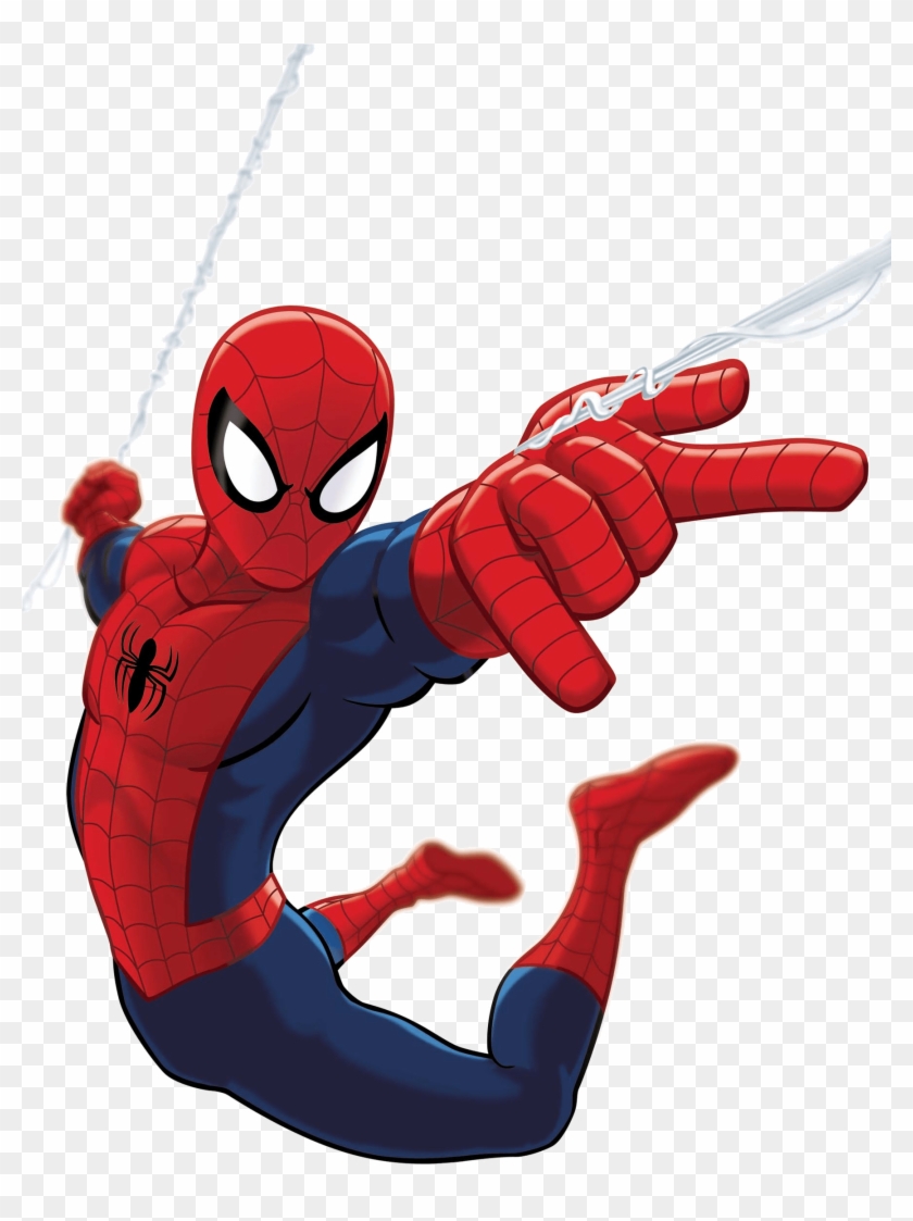 Comics And Fantasy - Ultimate Spider Man Swinging Clipart