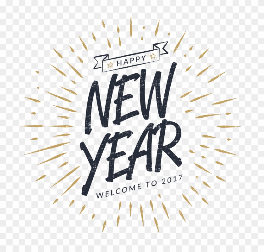 Happy New Year - Calligraphy Clipart