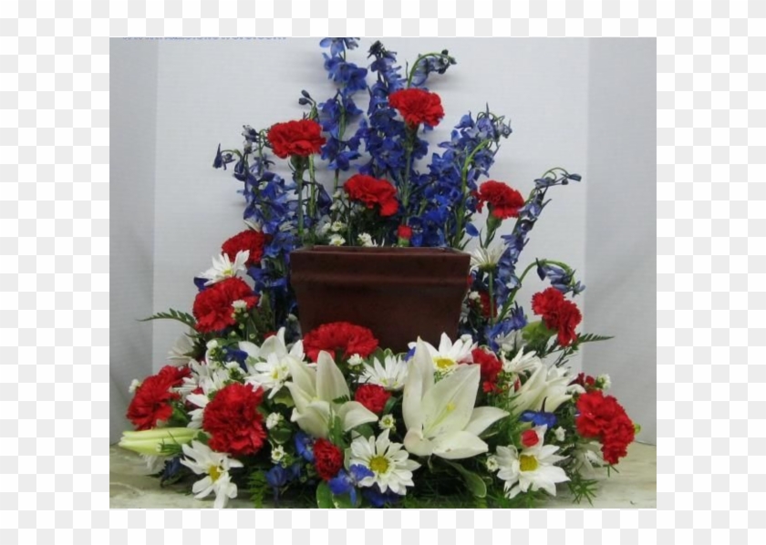 Patriotic Boxed Cremation Urn Wreath - Urn Clipart #219951