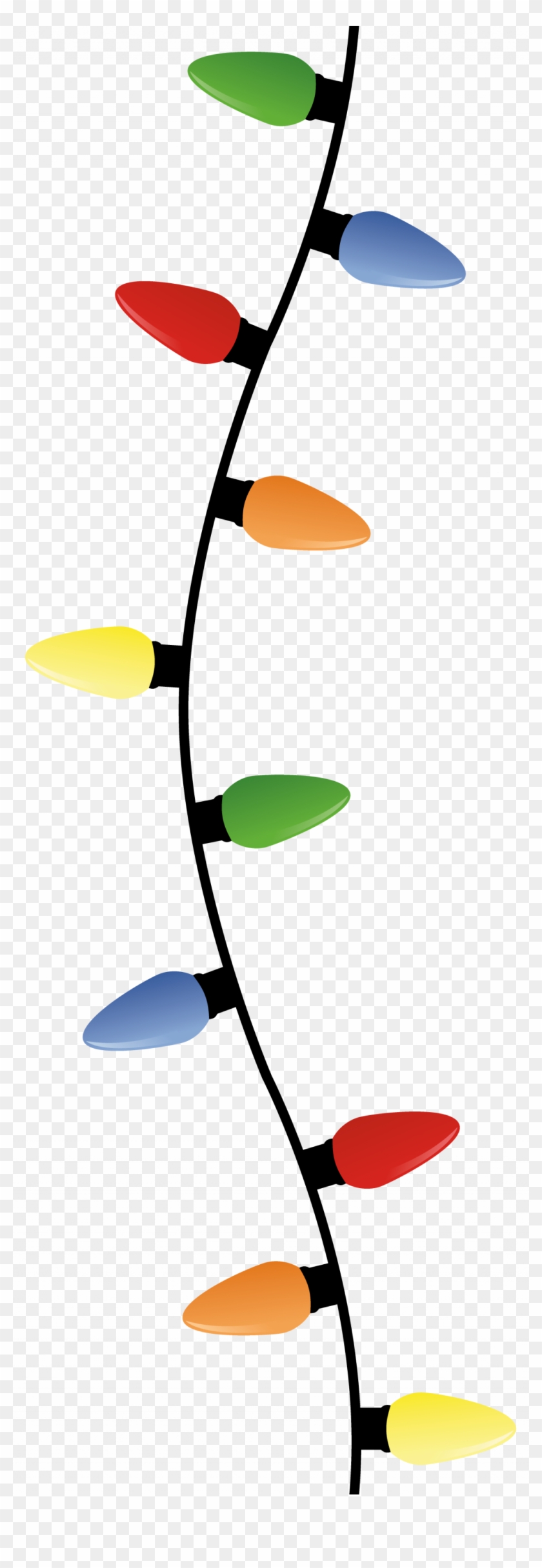 Clipart Resolution 1024 2915 Christmas Light Bulbs - Hanging Christmas Lights Png Transparent Png #219983