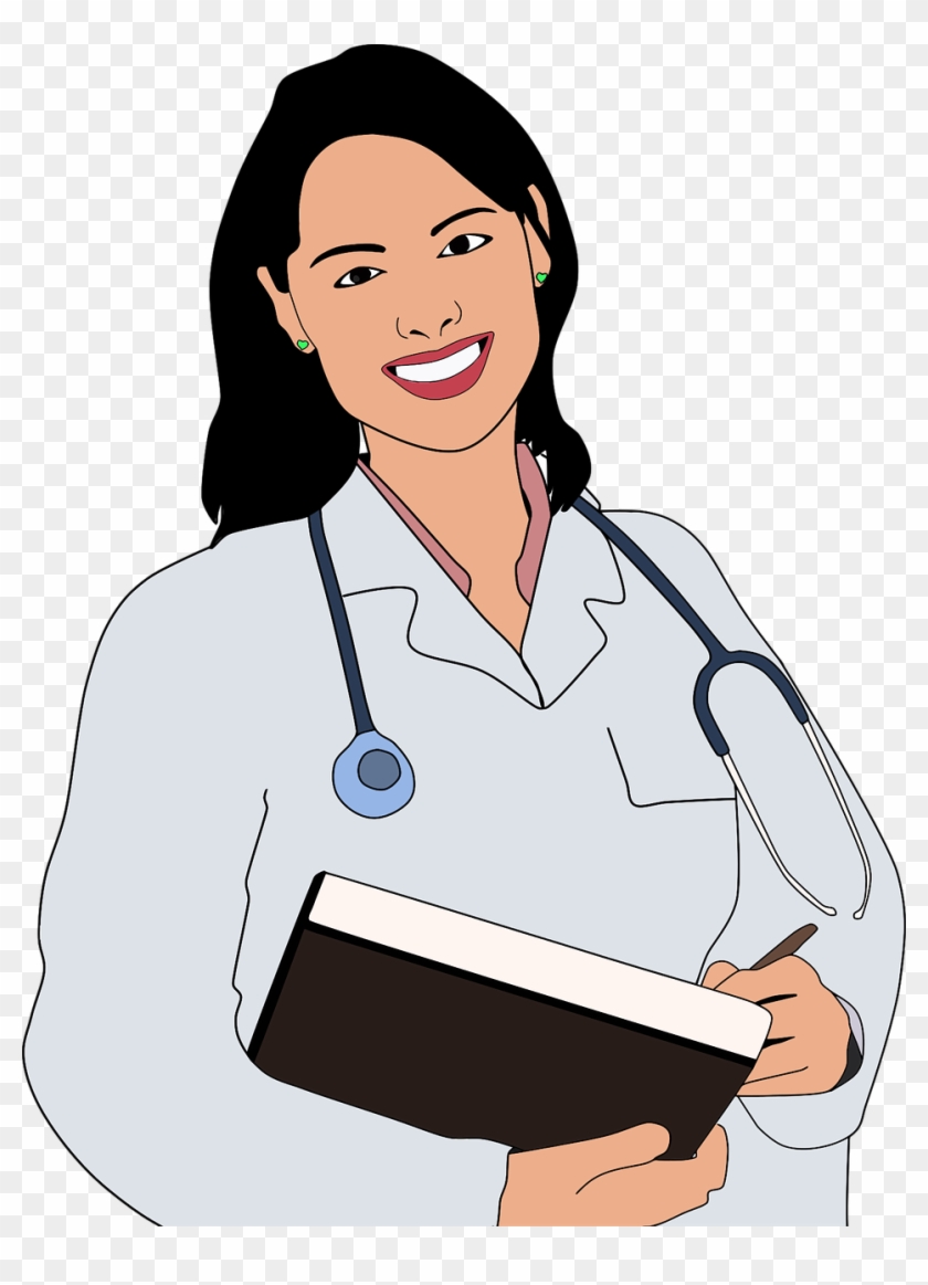 About Me - Female Doctor Clipart - Png Download