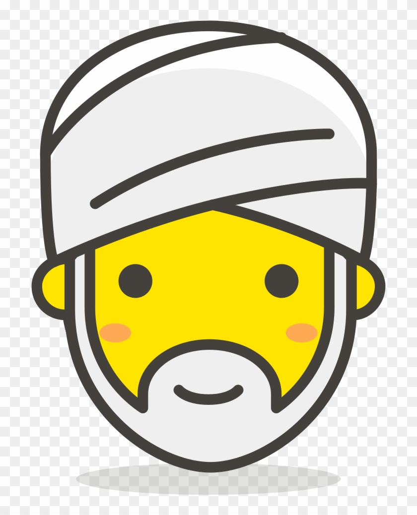 200 Person Wearing Turban - Icon Sorban Clipart #2100144