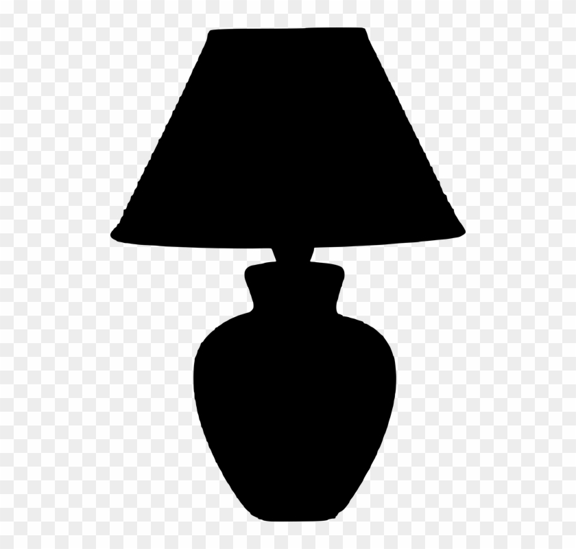 Electric Lamp,silhouette,lamp - Lamp Silhouette Clipart