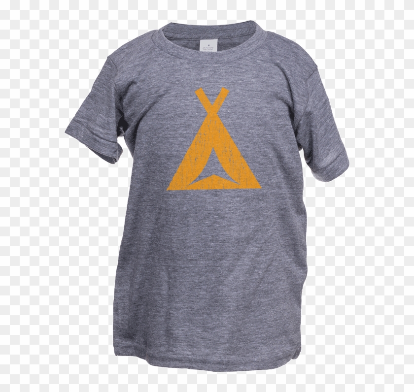 Aspinwall Tent Kids T Shirt Heather Grey 2 - Active Shirt Clipart