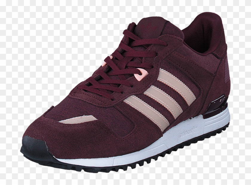 Adidas Originals Zx 700 W Maroon/haze Coral S17/night - Shoe Clipart #2100315