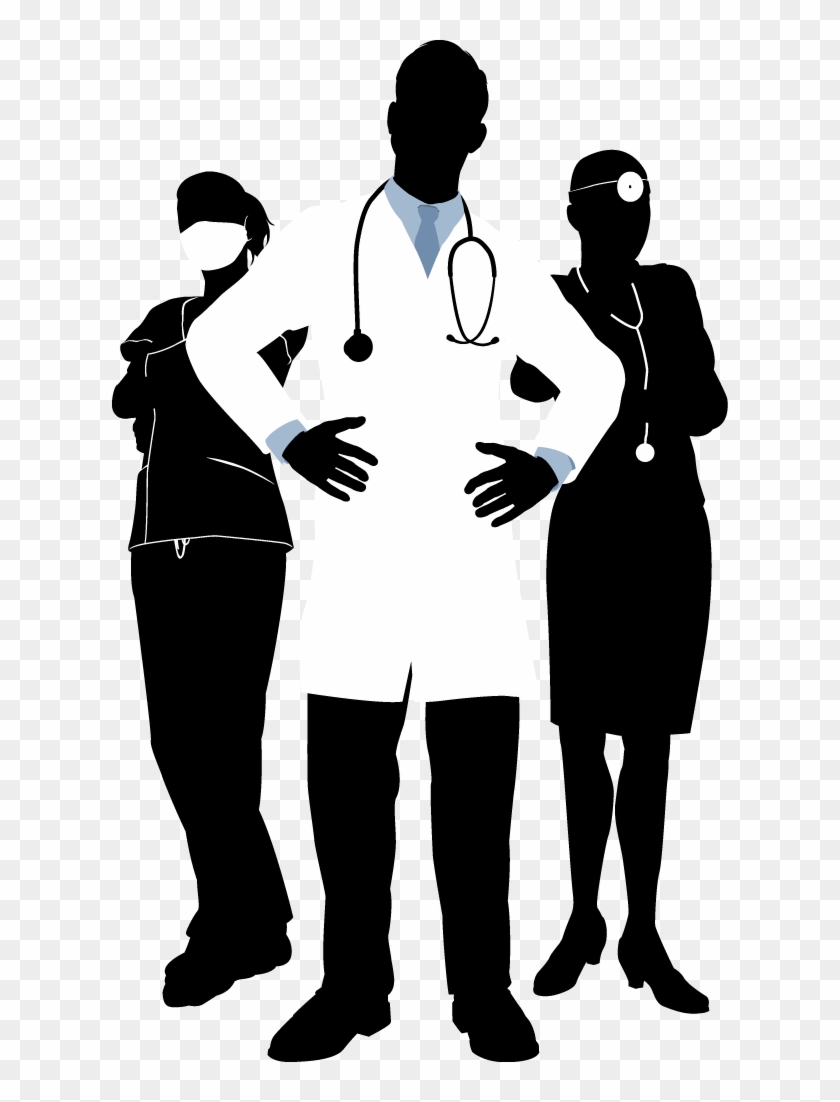 Png Freeuse Physician Photography Illustration Doctors - Nurse And Doctor Silhouette Clipart