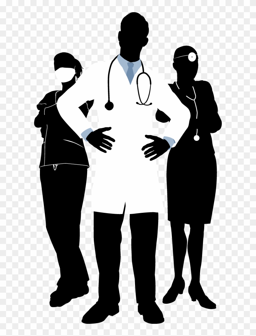 Png Freeuse Physician Photography Illustration Doctors - Nurse And Doctor Silhouette Clipart #2100360