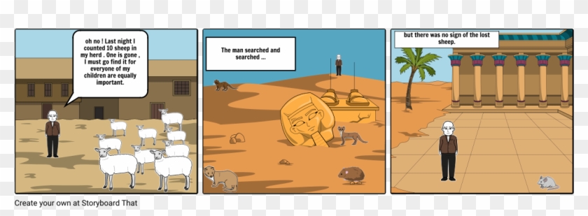 The Lost Sheep - Cartoon Clipart #2100690