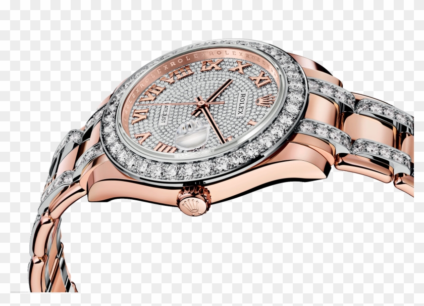 Diamond Men Watch Rolex Powder Sa Omega Clipart - Rolex Oyster Perpetual Pearlmaster - Png Download #2100857