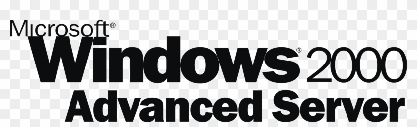 Microsoft Windows 2000 Advanced Server Logo Png Transparent - Windows 2000 Clipart #2100883